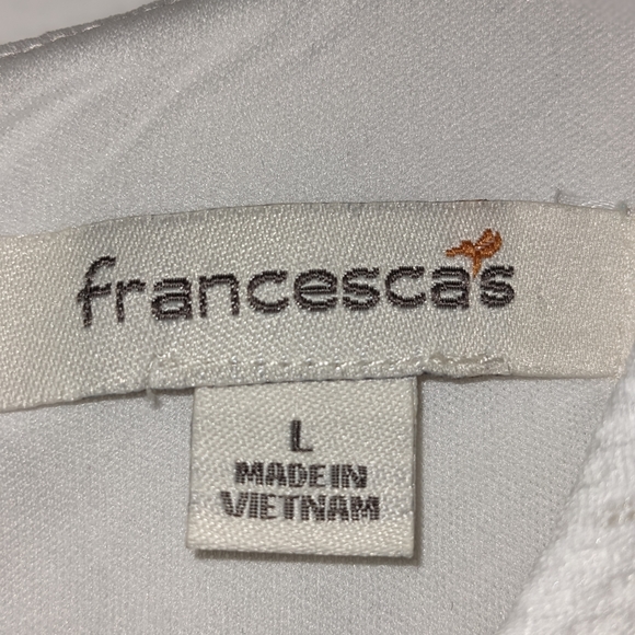 Francesca's White Knee Length Dress - Picture 3 of 4